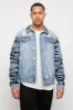 Tiger Striped Sleeve Denim Jacket sold by G-Style USA