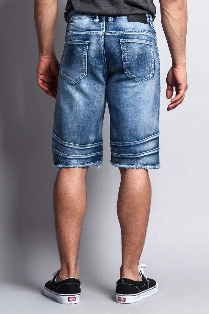 Distressed Biker Denim Shorts sold by G-Style USA product image thumbnail 4
