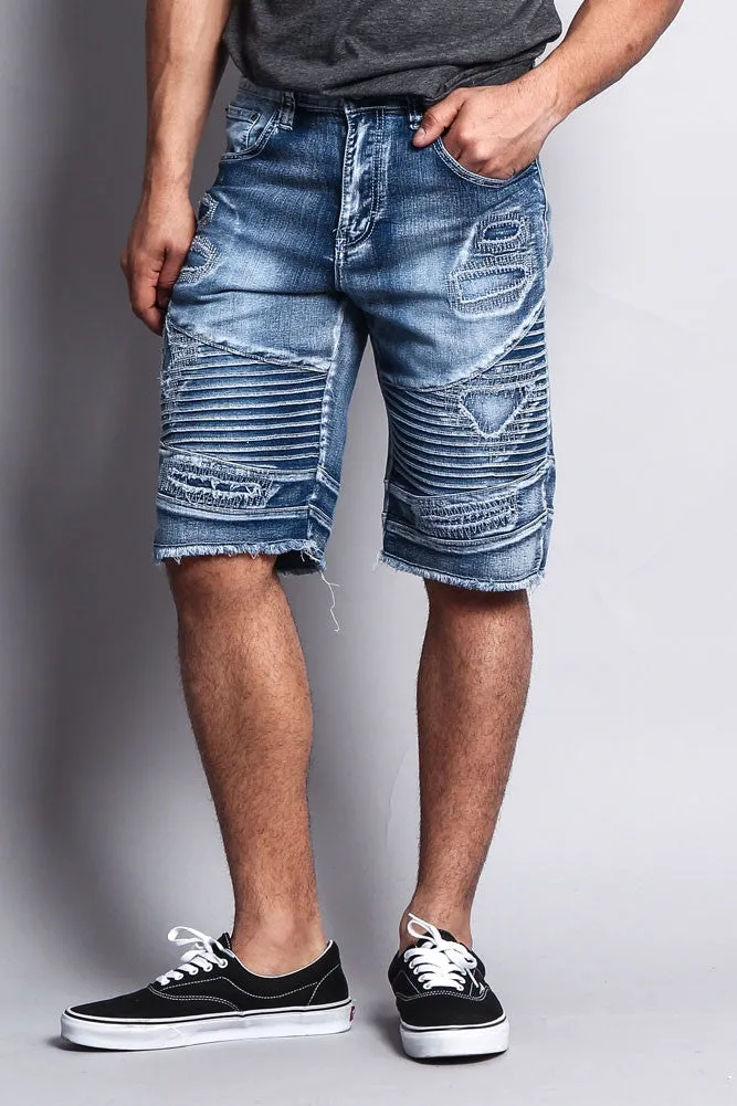 Distressed Biker Denim Shorts sold by G-Style USA product image thumbnail 5