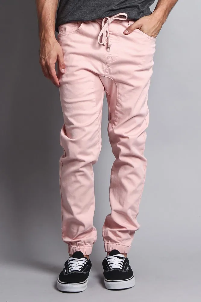 Men's Jogger Twill Pants (Dirty Pink) sold by G-Style USA
