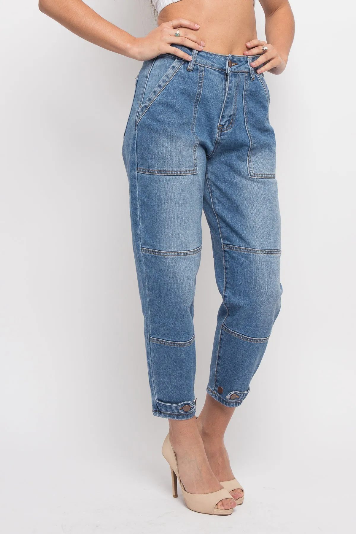 High Rise Slouchy Jeans sold by G-Style USA product image thumbnail 4