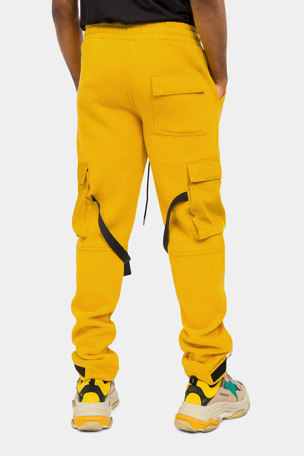 Adjustable Buckle Strap Cargo Sweatpants sold by G-Style USA product image thumbnail 4