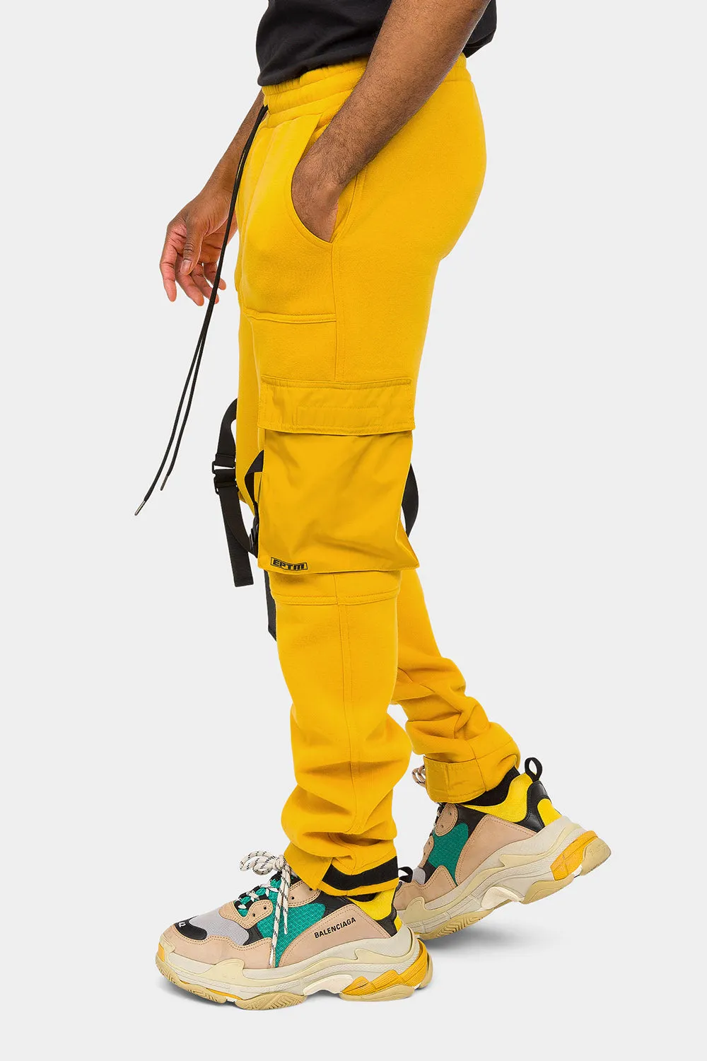 Adjustable Buckle Strap Cargo Sweatpants sold by G-Style USA product image thumbnail 3