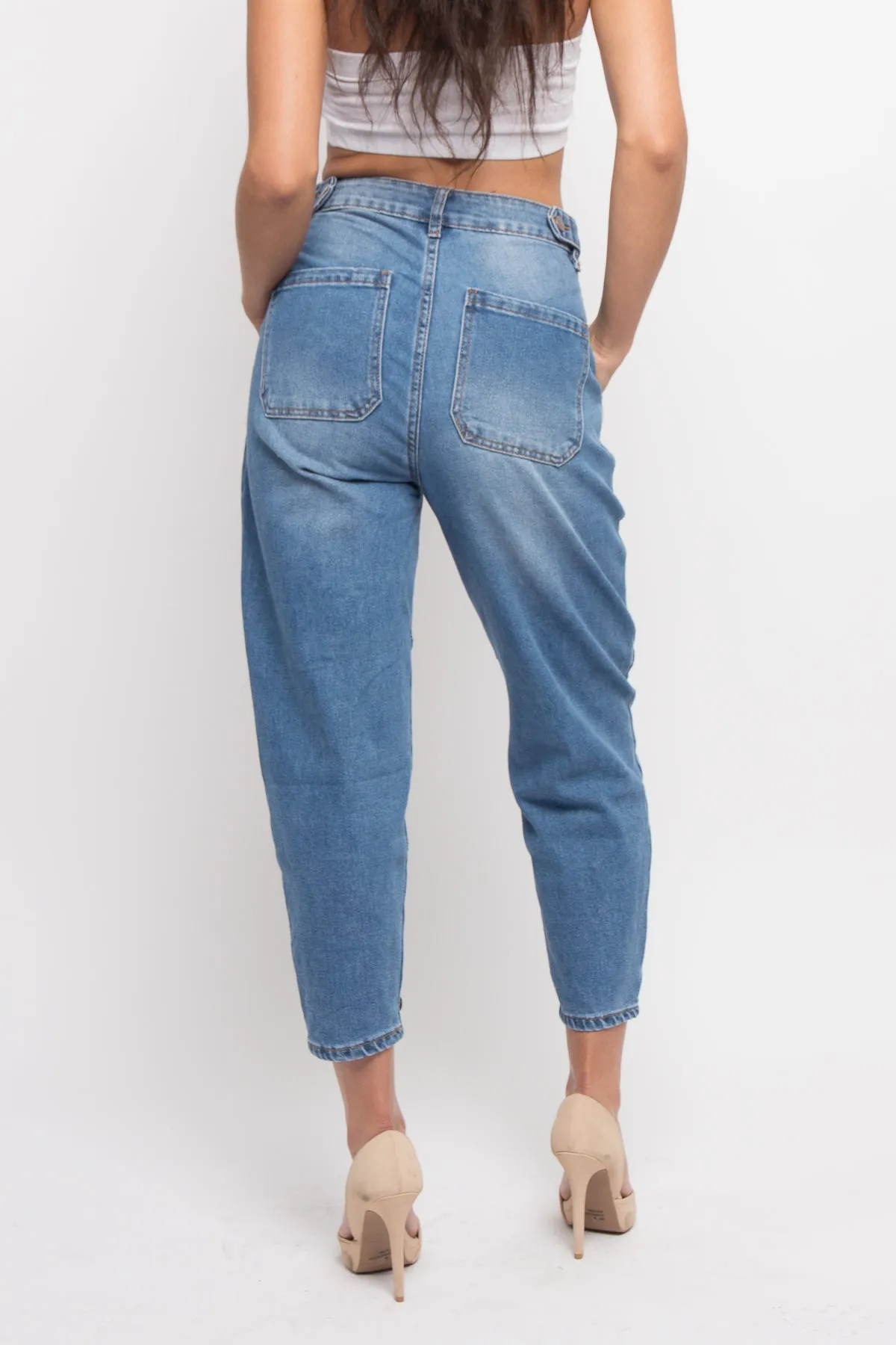 High Rise Slouchy Jeans sold by G-Style USA product image thumbnail 3