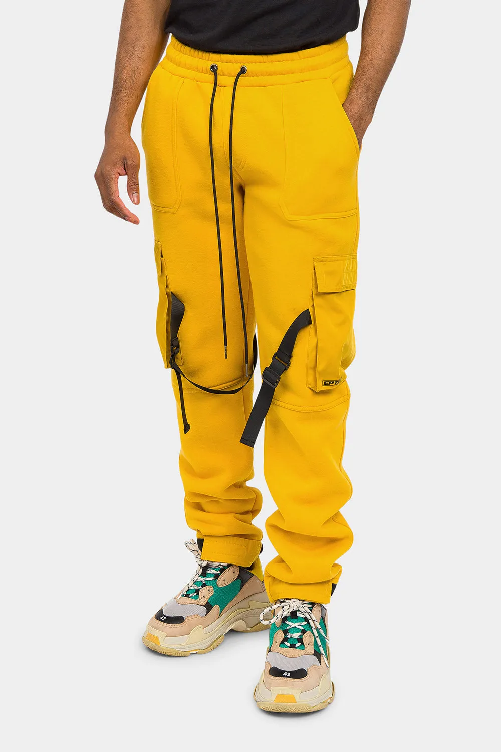Adjustable Buckle Strap Cargo Sweatpants sold by G-Style USA product image thumbnail 2