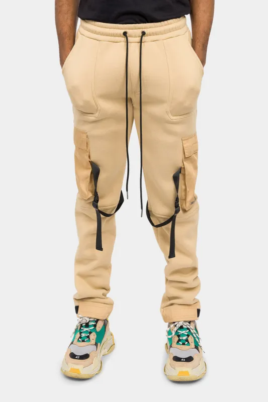 Adjustable Buckle Strap Cargo Sweatpants sold by G-Style USA