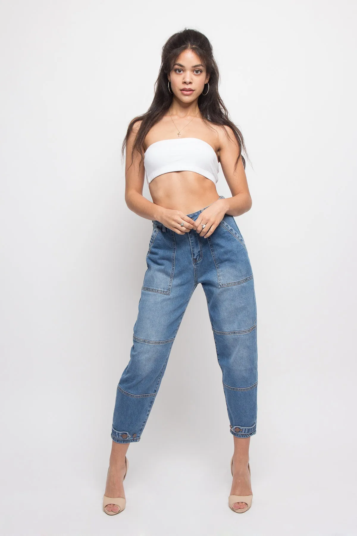 High Rise Slouchy Jeans sold by G-Style USA product image thumbnail 5