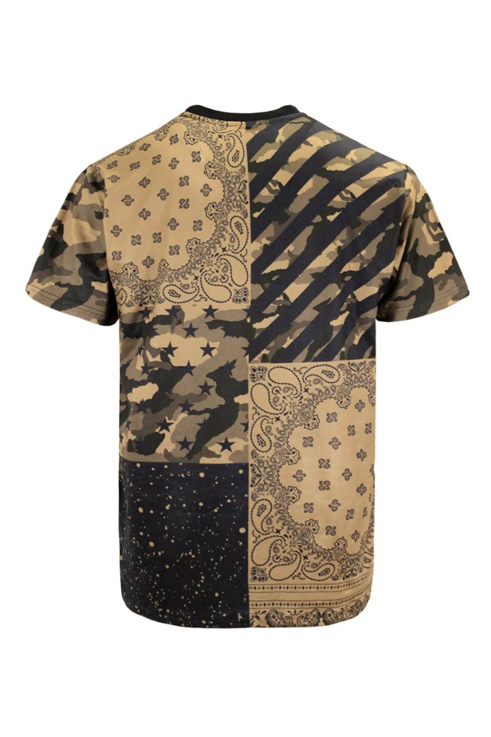 Bandana Paisley Pattern Block Graphic T-Shirt sold by G-Style USA product image thumbnail 2