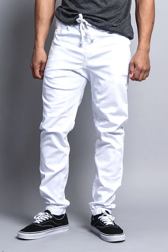 Men's Jogger Twill Pants (White) sold by G-Style USA