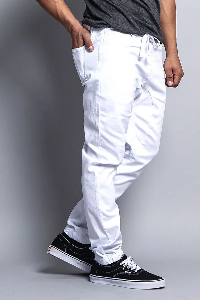 Men's Jogger Twill Pants (White) sold by G-Style USA product image thumbnail 2