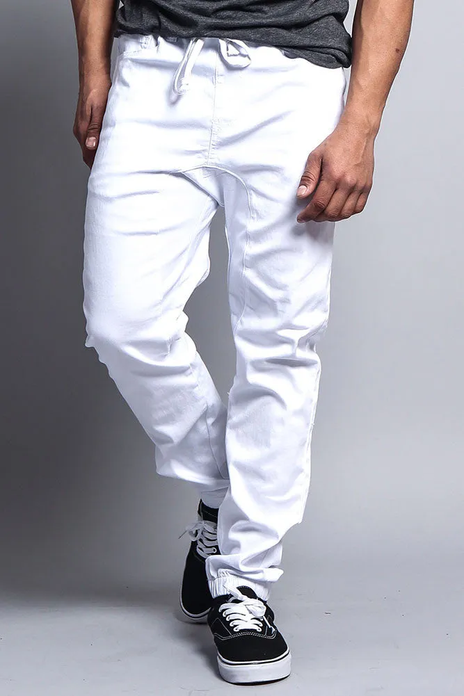 Men's Jogger Twill Pants (White) sold by G-Style USA product image thumbnail 5