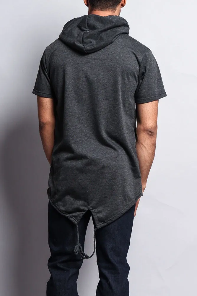 Long Length Short Sleeve Fishtail Pullover Hoodie sold by G-Style USA product image thumbnail 5