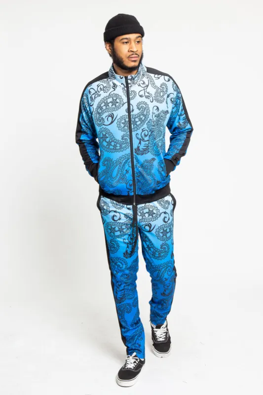 Paisley Gradient Ombre Track Suit Set sold by G-Style USA