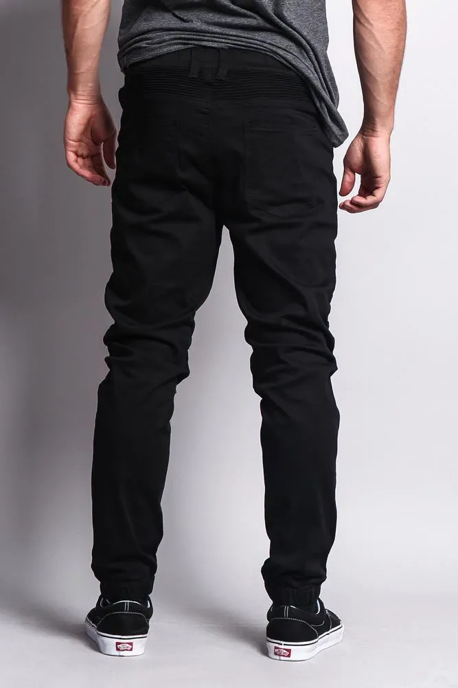 Zipper Knee Biker Twill Jogger Pants sold by G-Style USA product image thumbnail 4