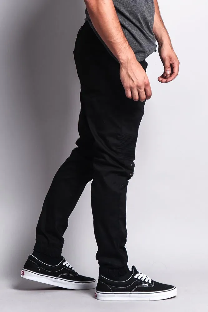 Zipper Knee Biker Twill Jogger Pants sold by G-Style USA product image thumbnail 5