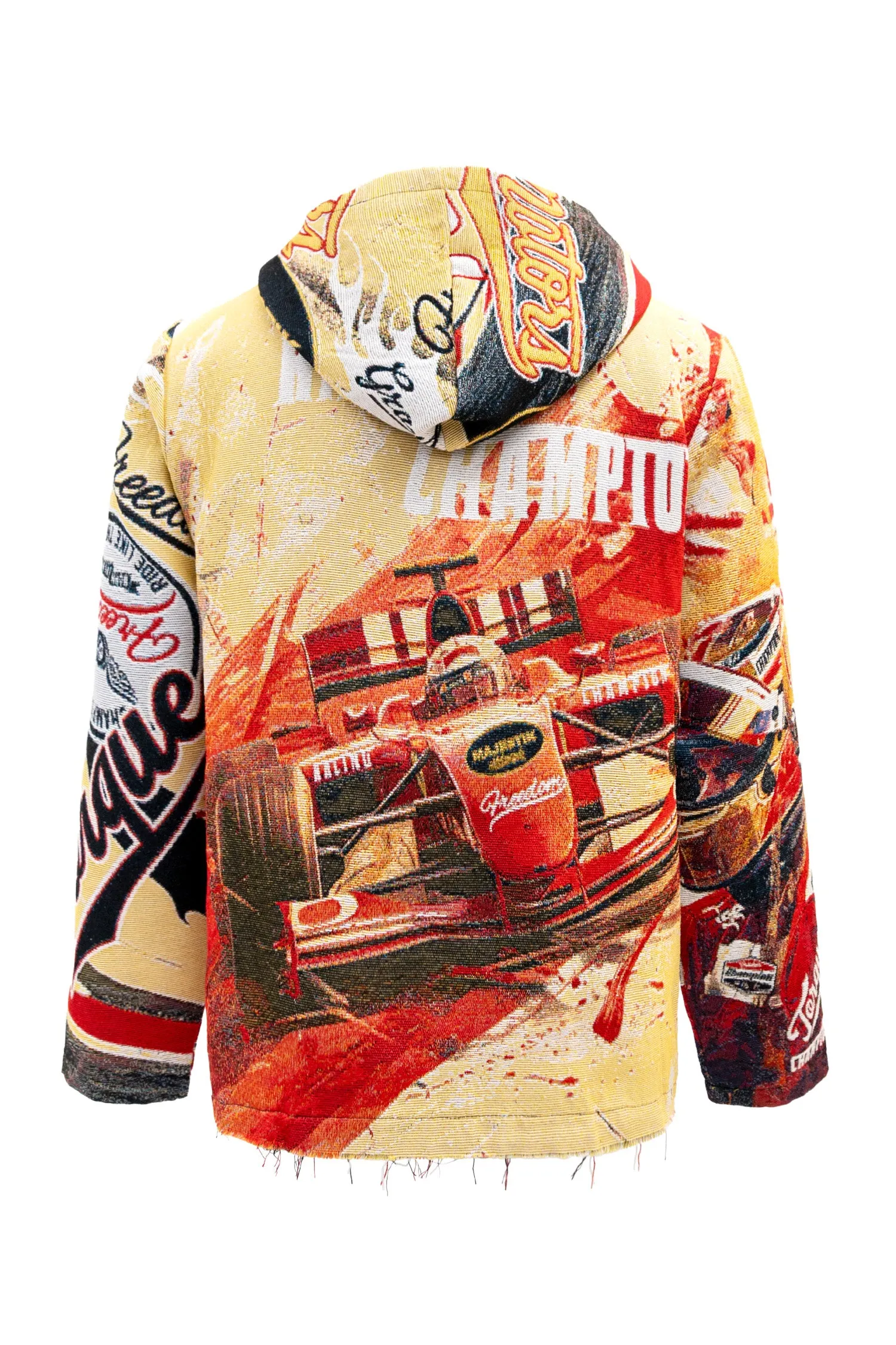 Men's Premium F1 Racer Tapestry Jacquard Long Sleeve Hoodie sold by G-Style USA product image thumbnail 4