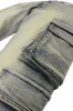 Men's Bootcut Utility Cargo Denim Jeans sold by G-Style USA