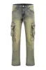 Men's Bootcut Utility Cargo Denim Jeans sold by G-Style USA