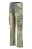 Men's Bootcut Utility Cargo Denim Jeans sold by G-Style USA