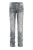 Men's Heavy Distressed Stitched Stacked Layer Denim Jeans sold by G-Style USA