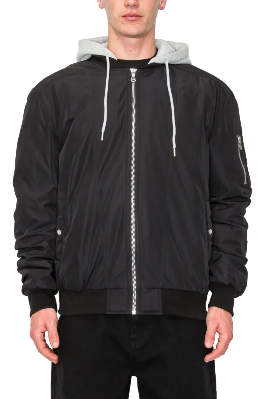 Men's Oversized Hooded Bomber Jacket sold by G-Style USA