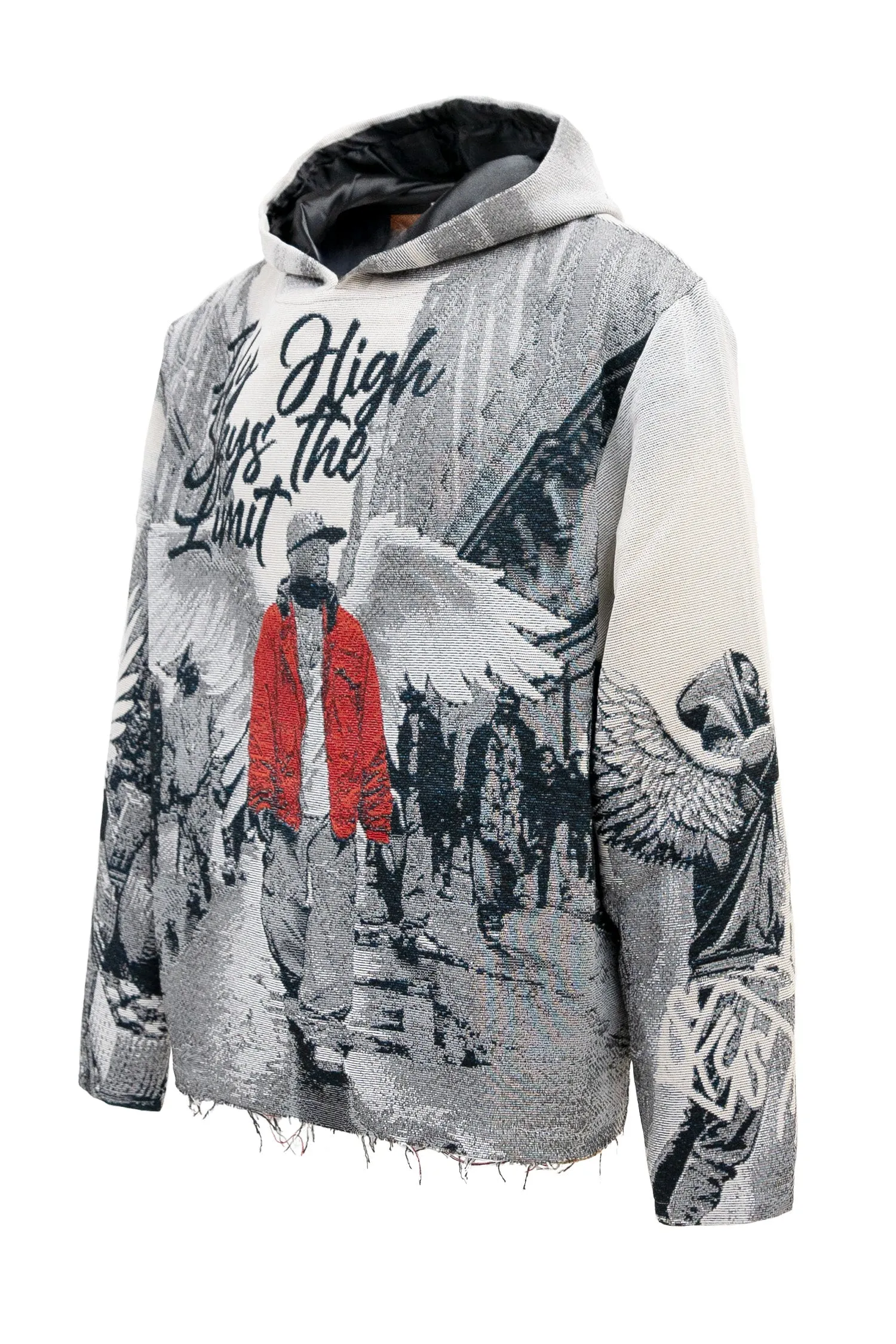 Men's Street Angel Tapestry Jacquard Long Sleeve Hoodie sold by G-Style USA product image thumbnail 2