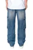 Men's Baggy Fit Cargo Denim Jeans sold by G-Style USA