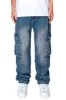 Men's Baggy Fit Cargo Denim Jeans sold by G-Style USA