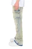 Men's Bootcut Raw Edge Double Cargo Denim Jeans sold by G-Style USA