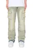 Men's Bootcut Raw Edge Double Cargo Denim Jeans sold by G-Style USA