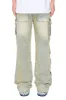 Men's Bootcut Raw Edge Double Cargo Denim Jeans sold by G-Style USA