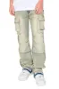 Men's Bootcut Raw Edge Double Cargo Denim Jeans sold by G-Style USA