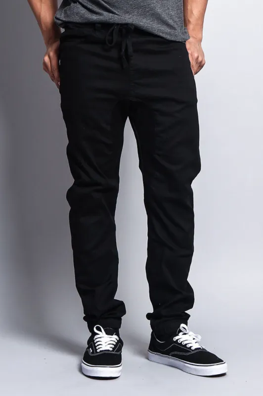 Men's Jogger Twill Pants (Black) sold by G-Style USA