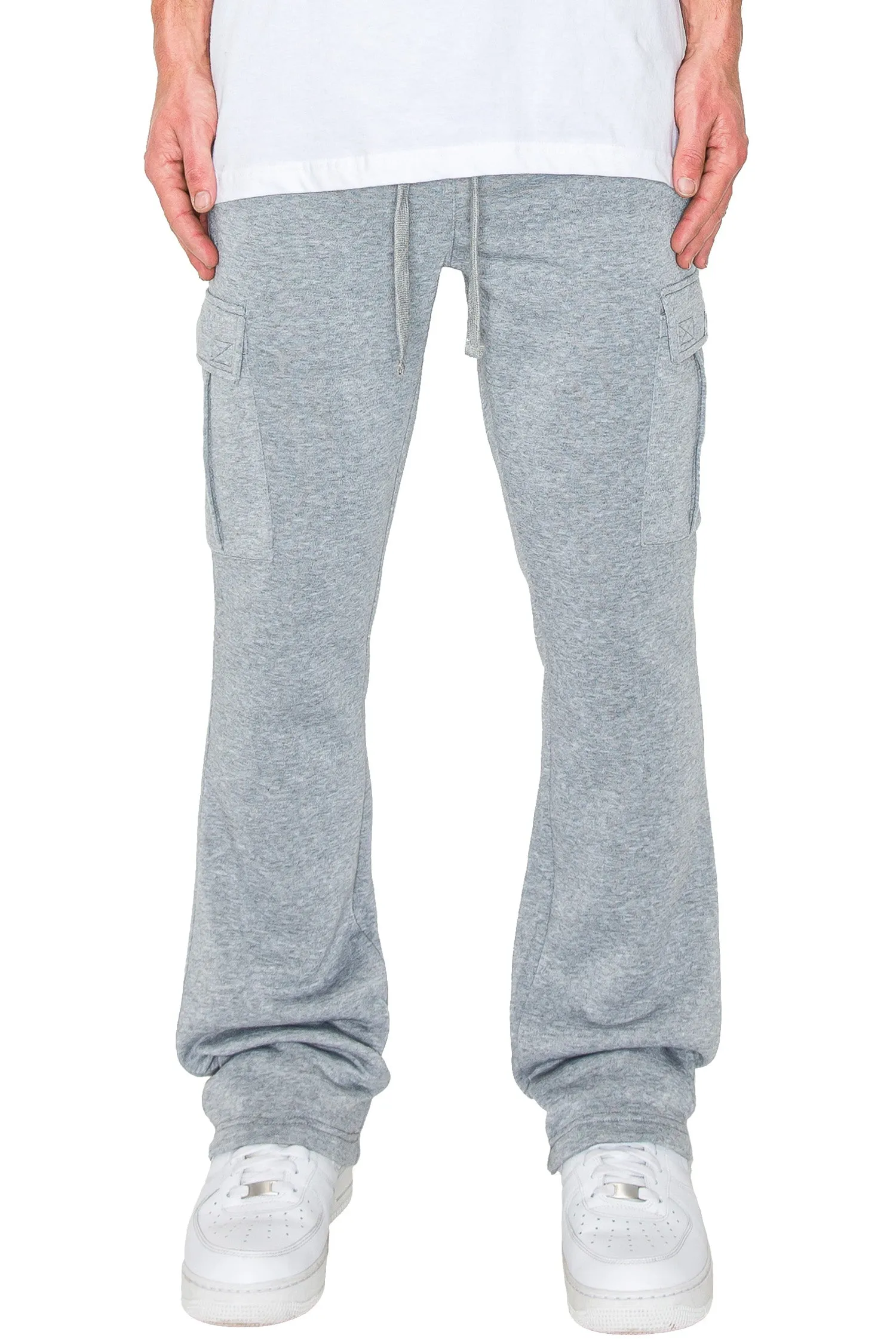 Men's Essential Flared Cargo Fleece Sweat Pants sold by G-Style USA