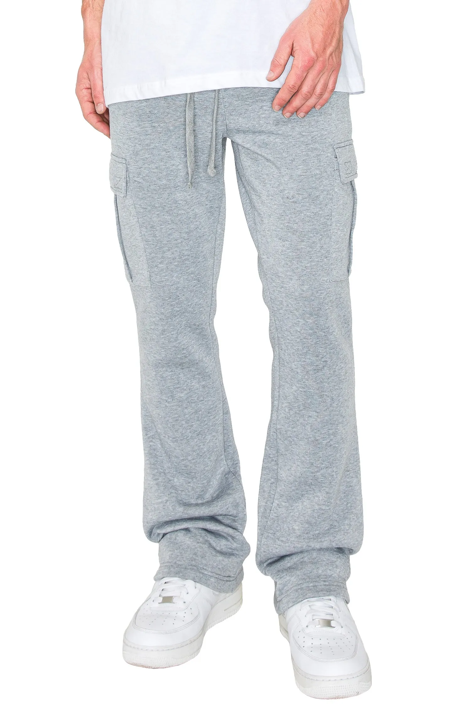 Men's Essential Flared Cargo Fleece Sweat Pants sold by G-Style USA product image thumbnail 2