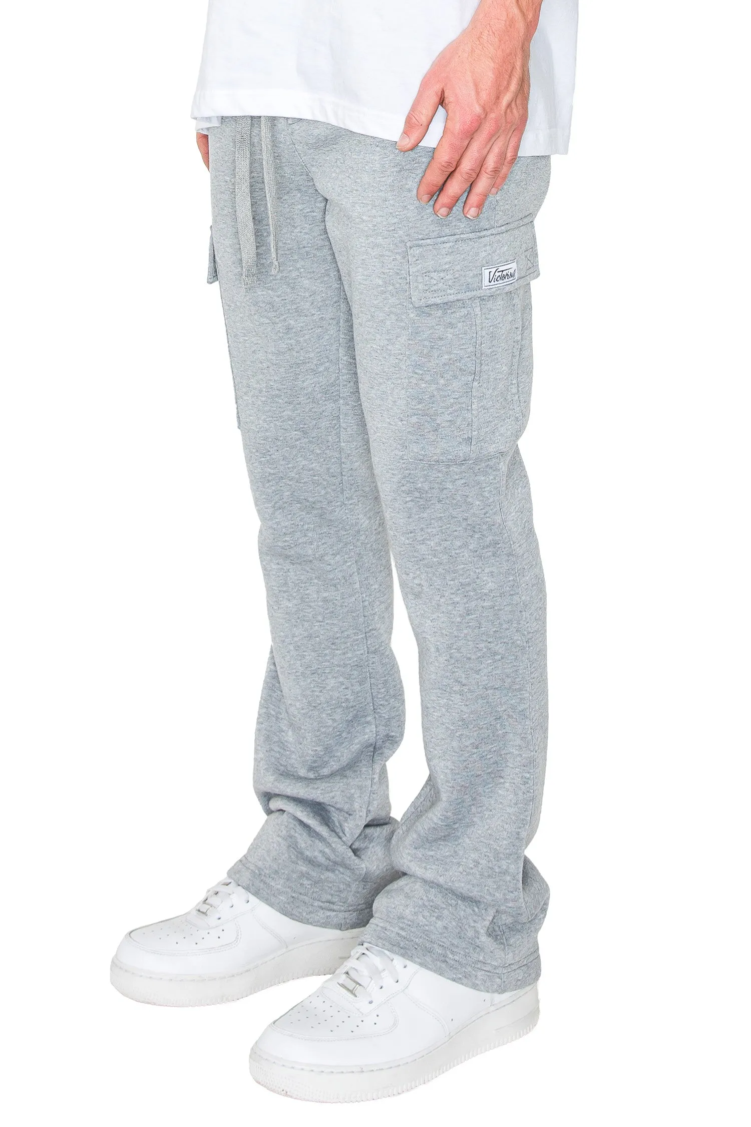 Men's Essential Flared Cargo Fleece Sweat Pants sold by G-Style USA product image thumbnail 3