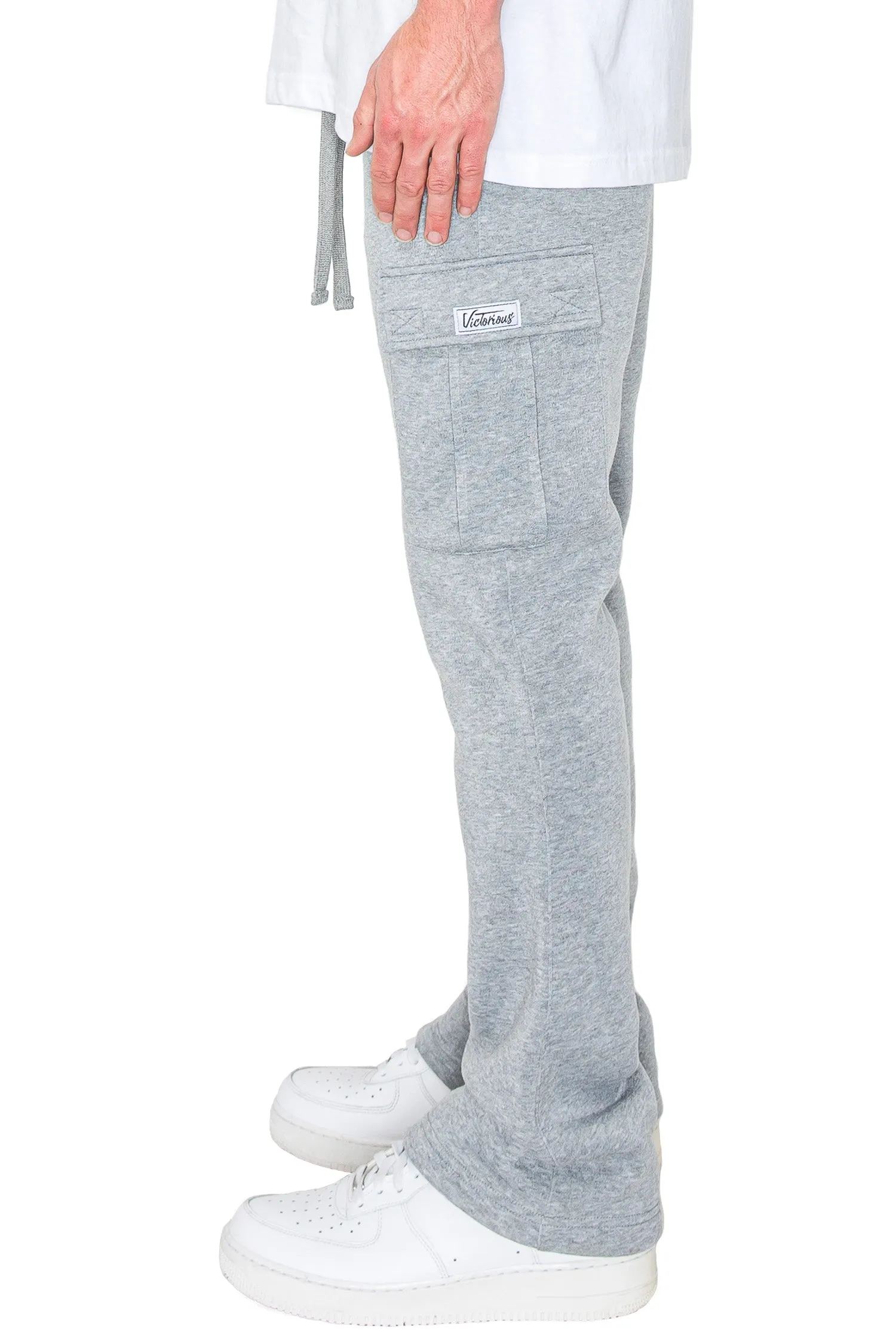 Men's Essential Flared Cargo Fleece Sweat Pants sold by G-Style USA product image thumbnail 4