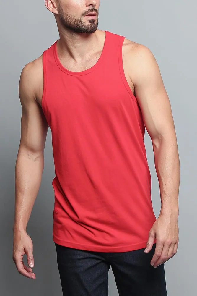 Basic Essential Straight Hem Long Length Tank Top (New Colorways) sold by G-Style USA product image thumbnail 5