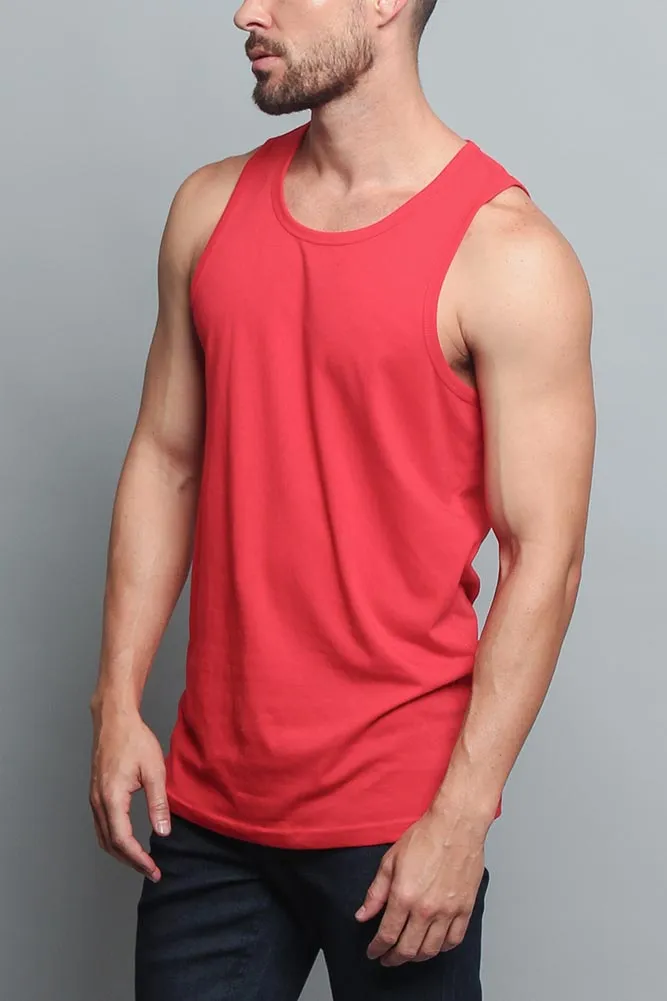 Basic Essential Straight Hem Long Length Tank Top (New Colorways) sold by G-Style USA product image thumbnail 2