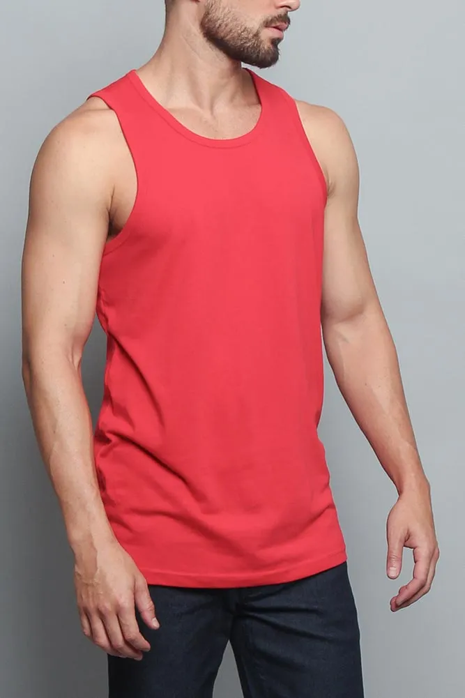 Basic Essential Straight Hem Long Length Tank Top (New Colorways) sold by G-Style USA product image thumbnail 4