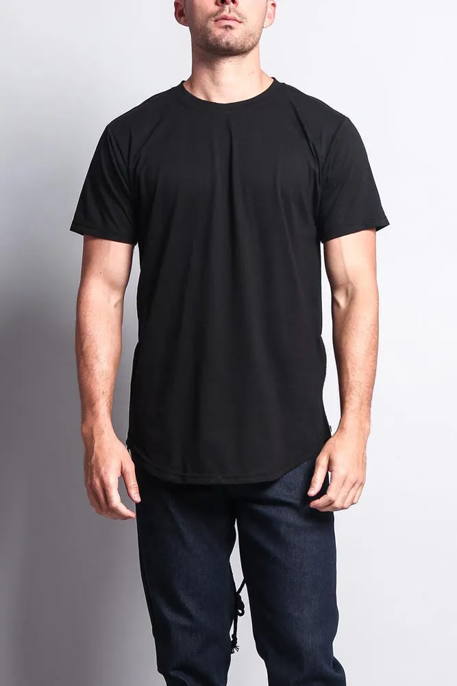 Fishtail Long Length Curved Hem T-Shirt sold by G-Style USA