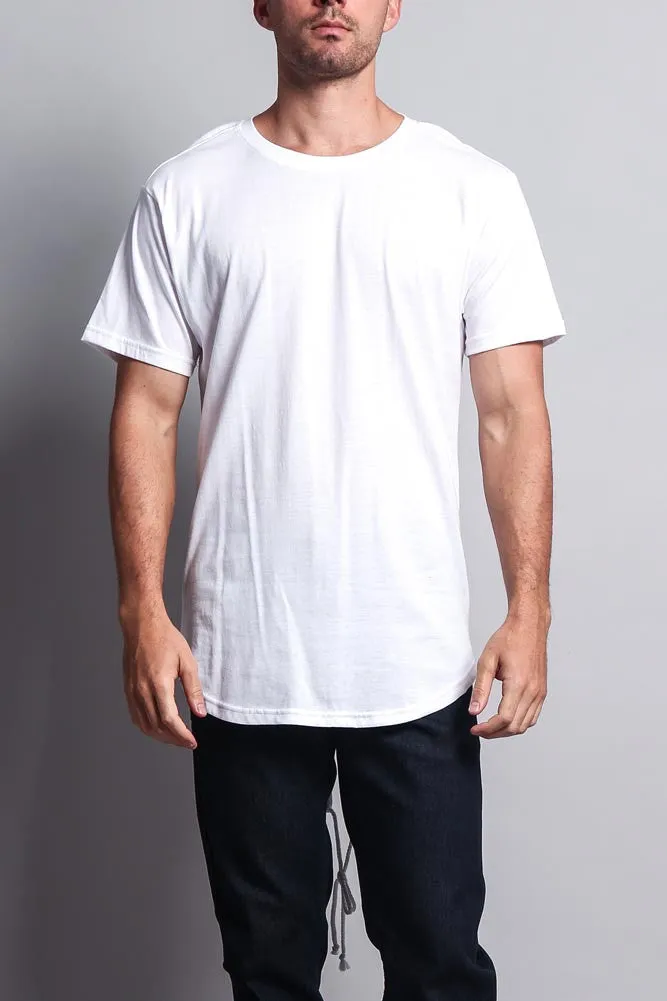 Fishtail Long Length Curved Hem T-Shirt sold by G-Style USA product image thumbnail 2