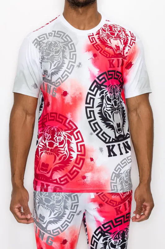 Tie Dye King Tiger T-Shirt sold by G-Style USA