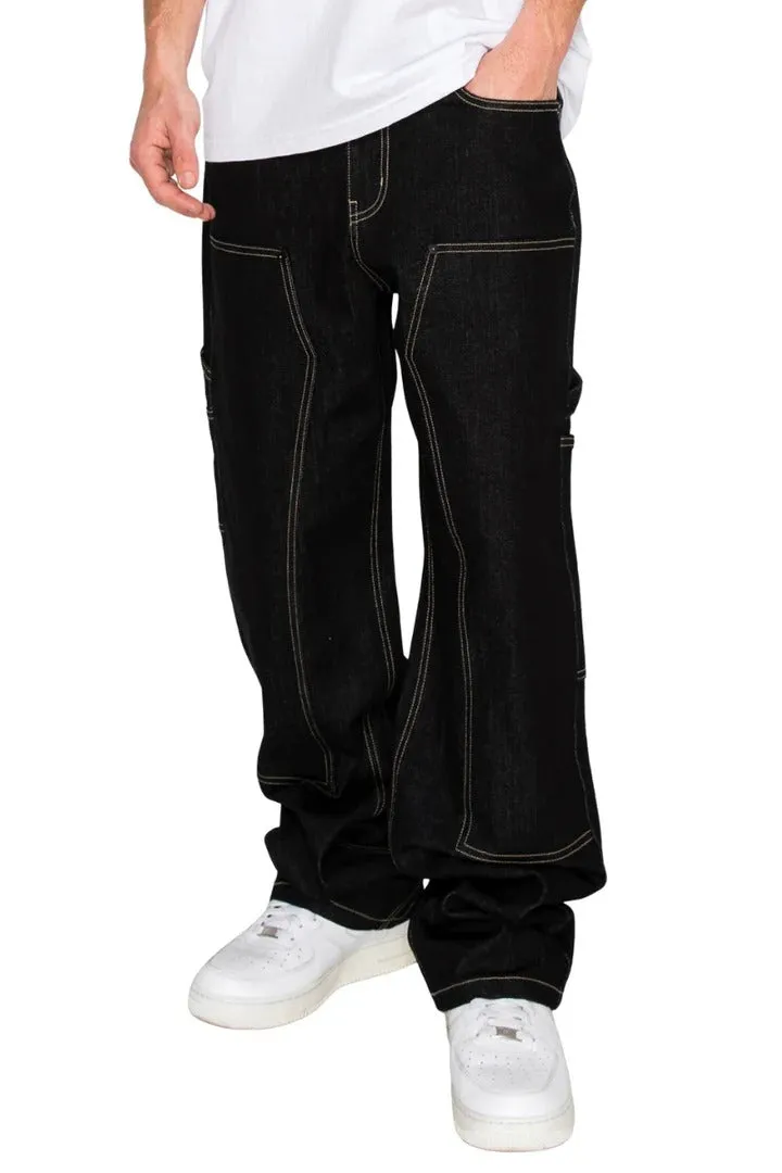 Raw Denim Baggy Fit Carpenter Jeans sold by G-Style USA product image thumbnail 2