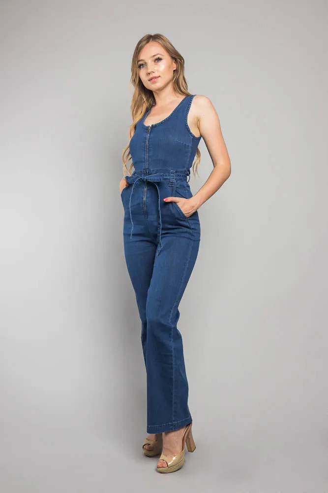 Tied Denim Jumpsuit sold by G-Style USA product image thumbnail 2