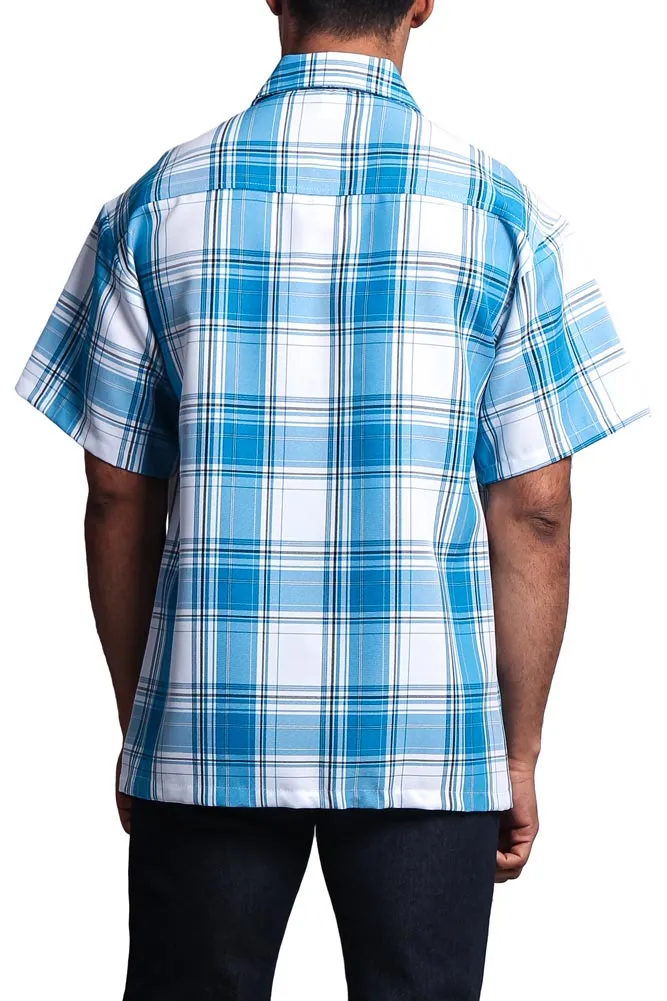 Western Casual Plaid Short Sleeve Button Up Shirt sold by G-Style USA product image thumbnail 5