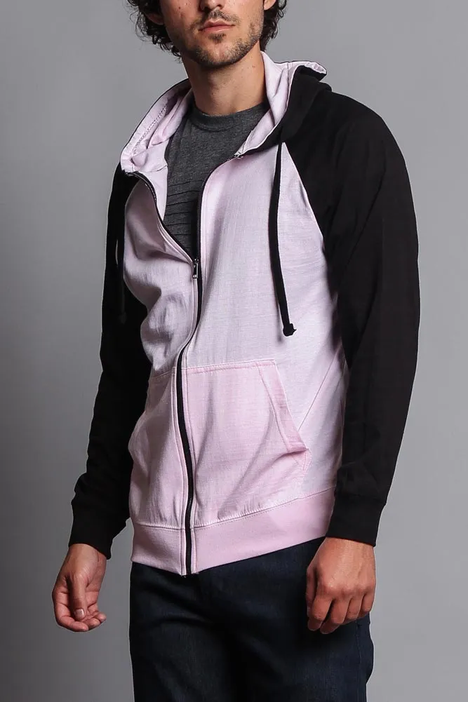 Men's Contrasting Zip Up Hoodie sold by G-Style USA product image thumbnail 3