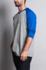 Men's Baseball T-Shirt (Grey/Royal Blue) sold by G-Style USA