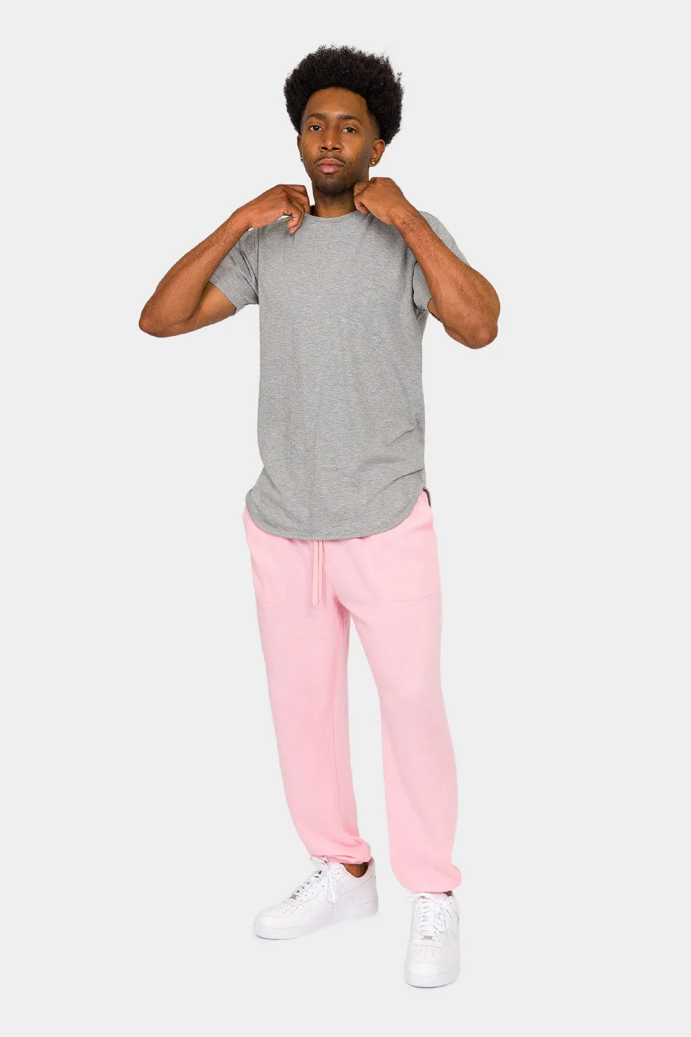 Essential Solid Lightweight Fleece Sweatpants sold by G-Style USA product image thumbnail 5