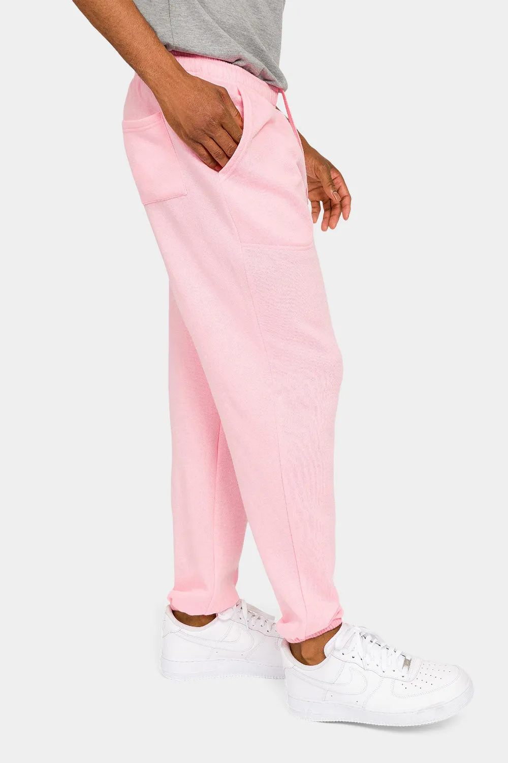 Essential Solid Lightweight Fleece Sweatpants sold by G-Style USA product image thumbnail 4